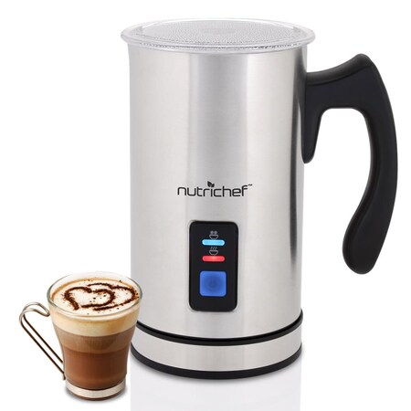 Nutrichef 2-In-1 Electric Milk Frother & Milk Warmer PKMFR14